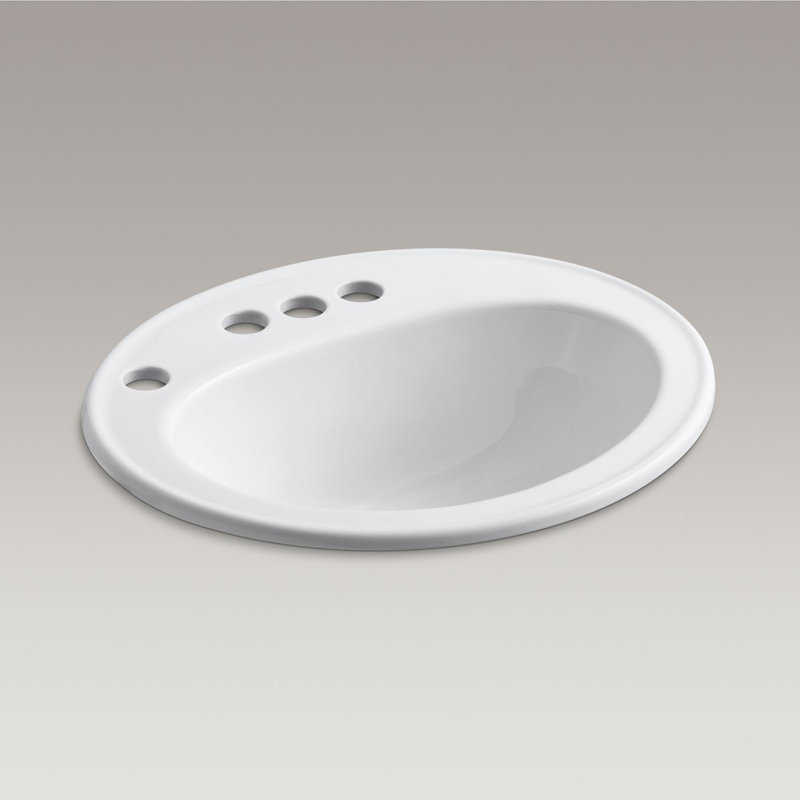 Kohler Pennington® SelfRimming Dropin Bathroom Sink with 4" Centers
